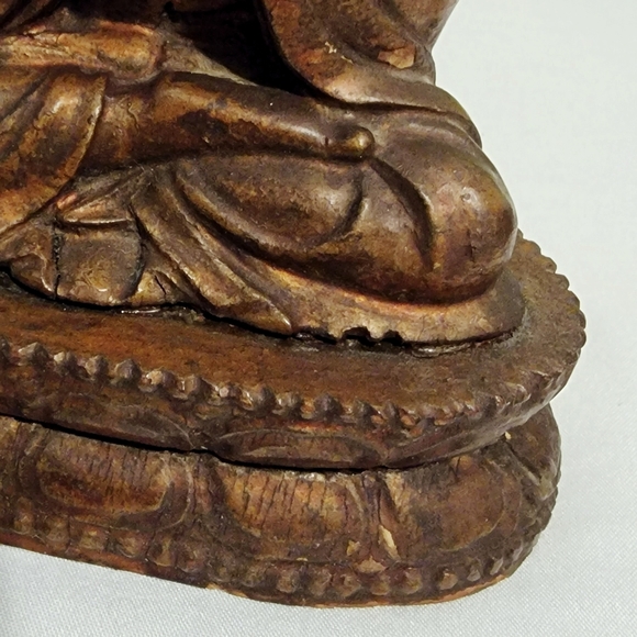 *SOLD* Antique 18th Century Chinese Handcarved Wooden Buddha *RARE* - Picture 7 of 7